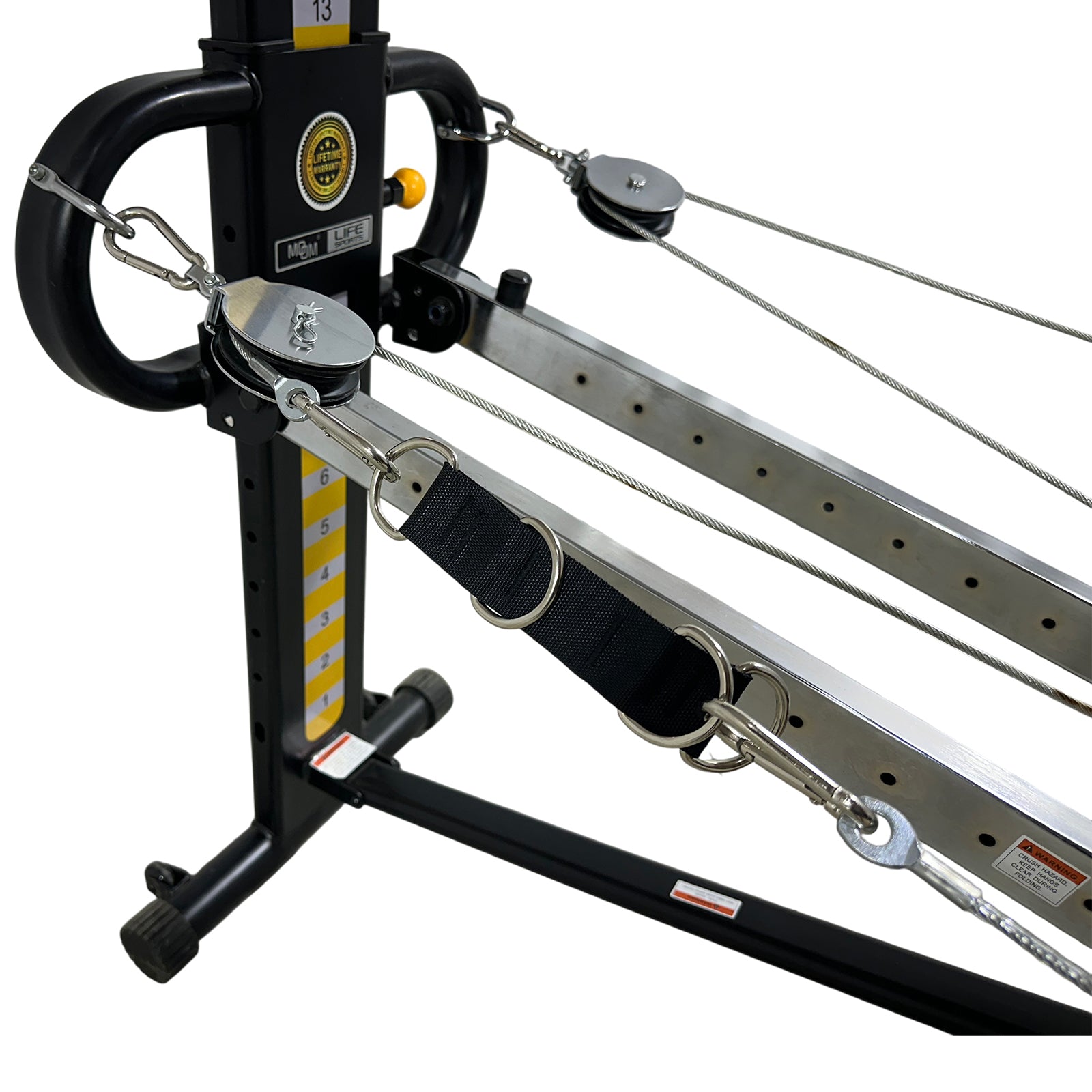 MOMO PRO Chest Press Kit – Cable Extension System with Weight Bar, Pulley Set & Aluminum Press Bar (Patent Pending)