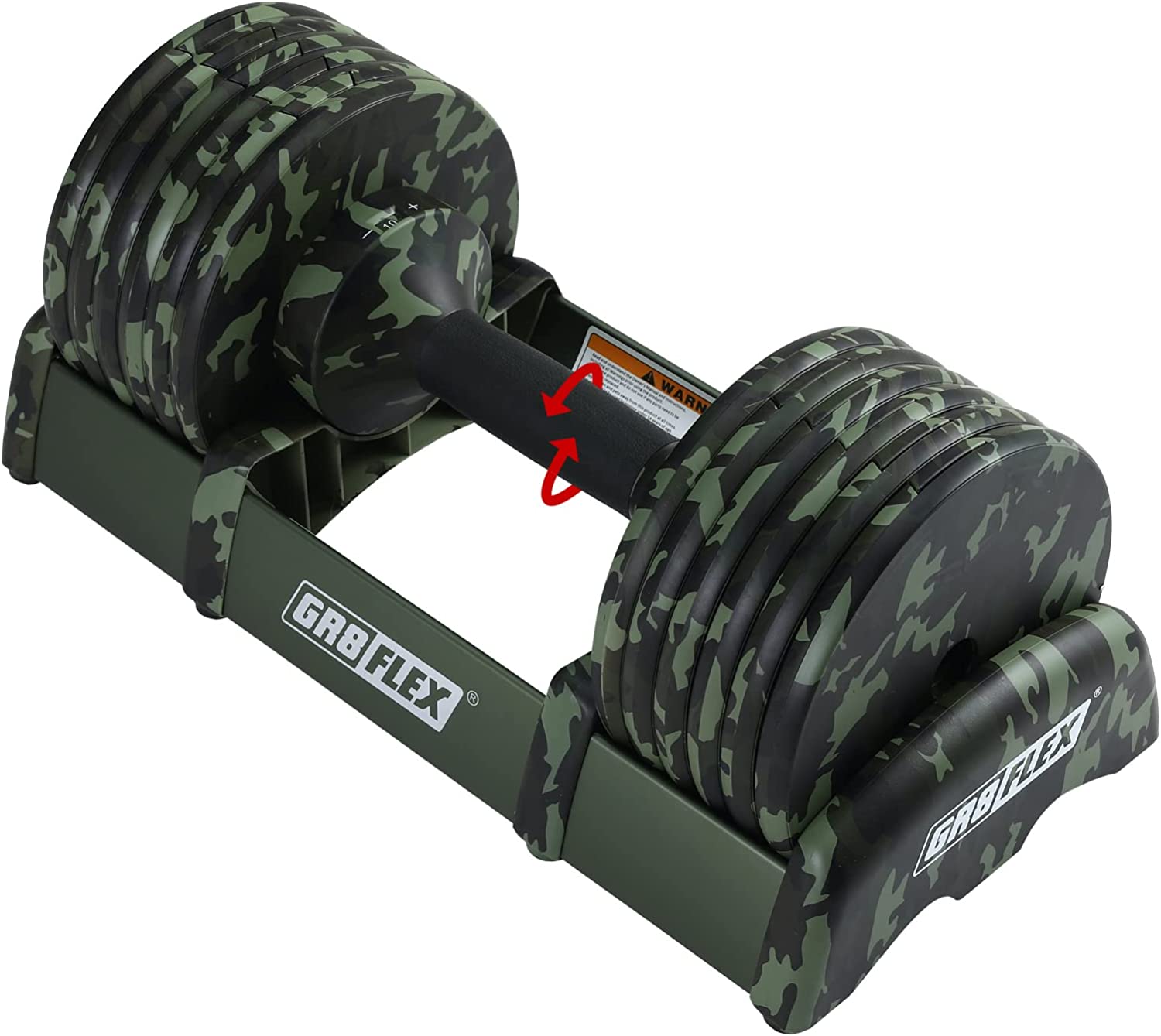 GR8FLEX 1 Second Adjustable Dumbbells (Pair) 55 lb each