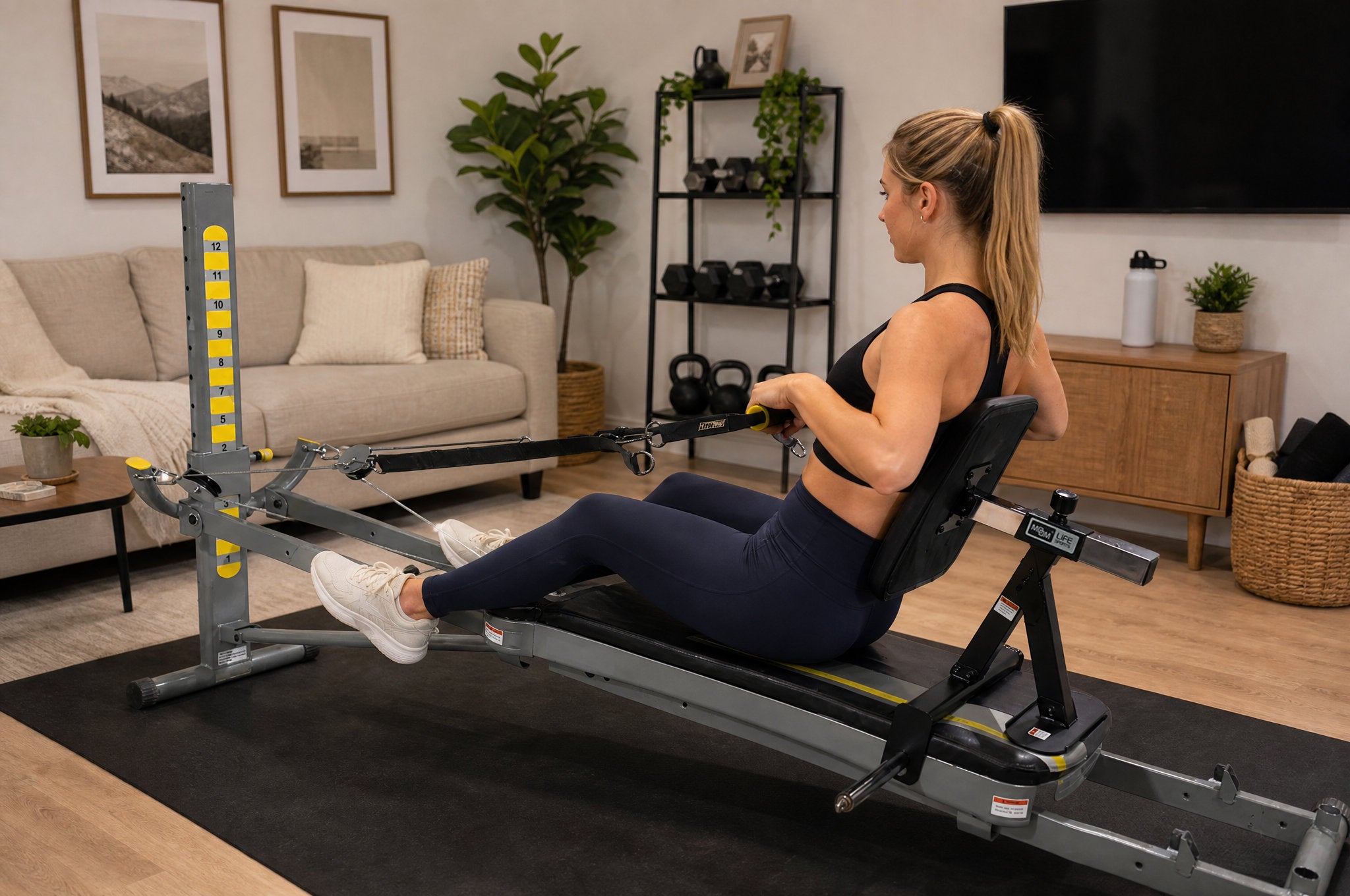Universal Adjustable Backrest Attachment for Sliding Bench Home Gyms