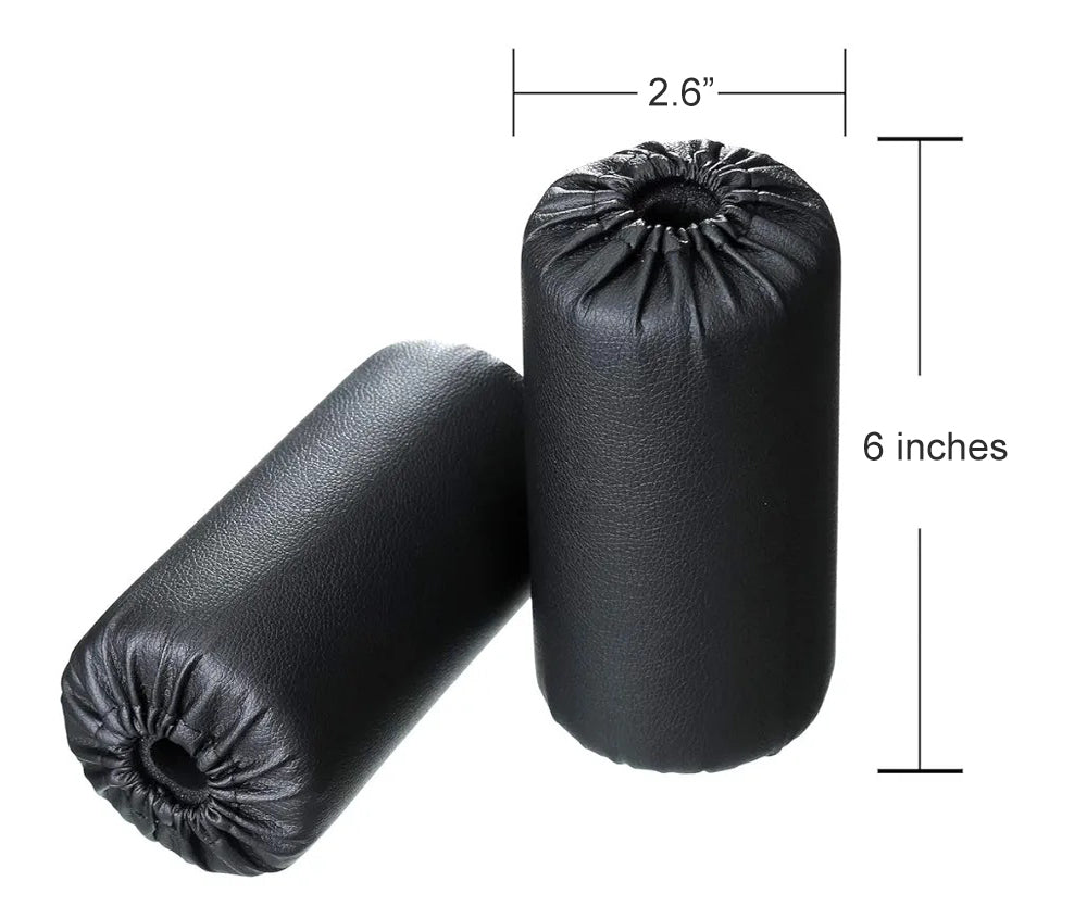 Foam Foot Pads Rollers Set of a Pair  for Home Gym Exercise Machines Equipments Replacements with 1 Inch Rod