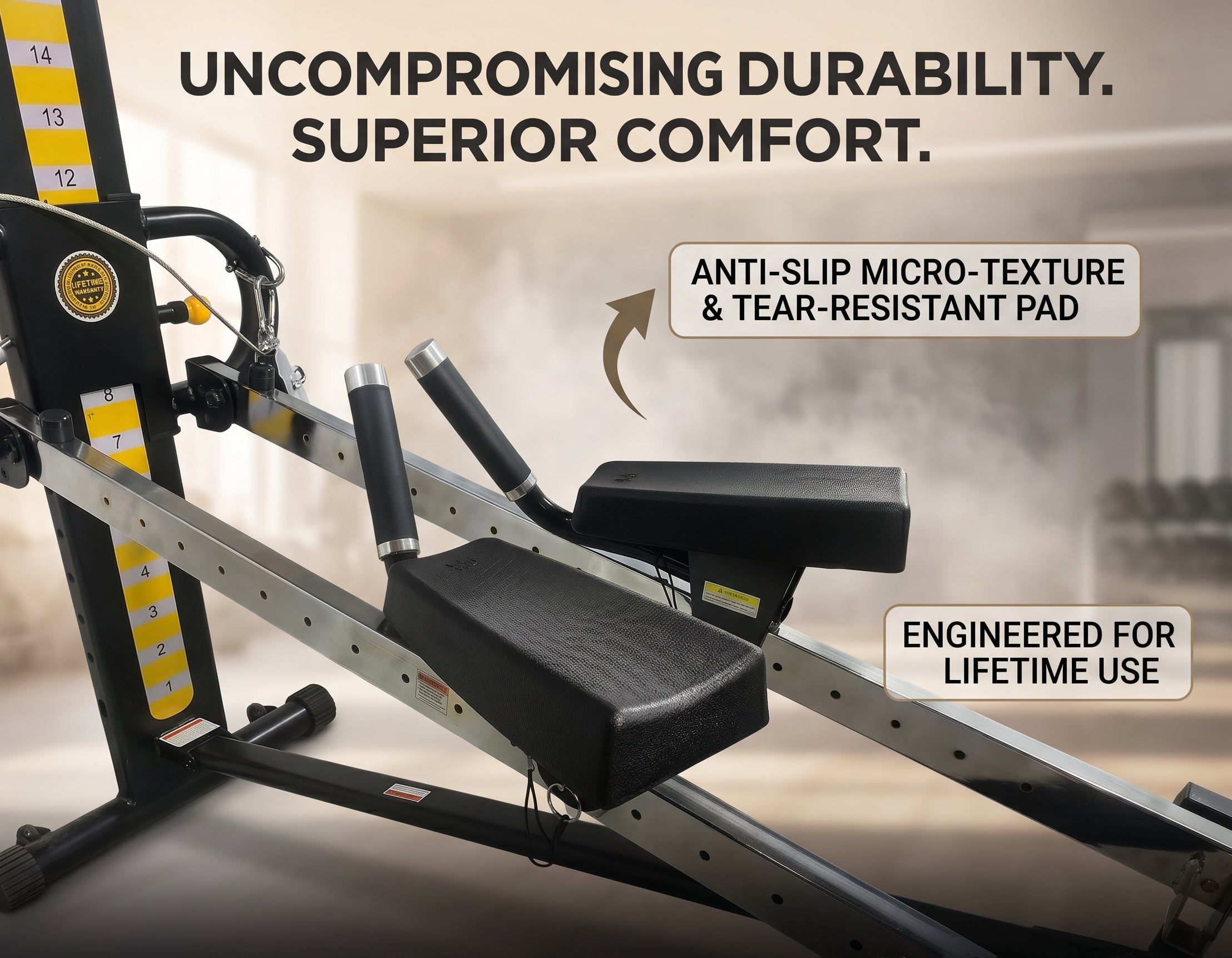 MOMO PRO Ab Crunch Attachment – Rail-Mounted Core Trainer Compatible with Total Gym FIT, XL, XLS & GR8FLEX