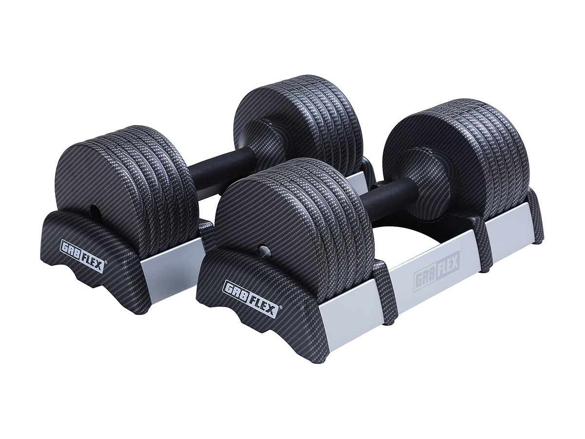 GR8FLEX 1 Second Adjustable Dumbbells (Pair) 55 lb each