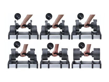 GR8FLEX 1 Second Adjustable Dumbbells (Pair) 55 lb each