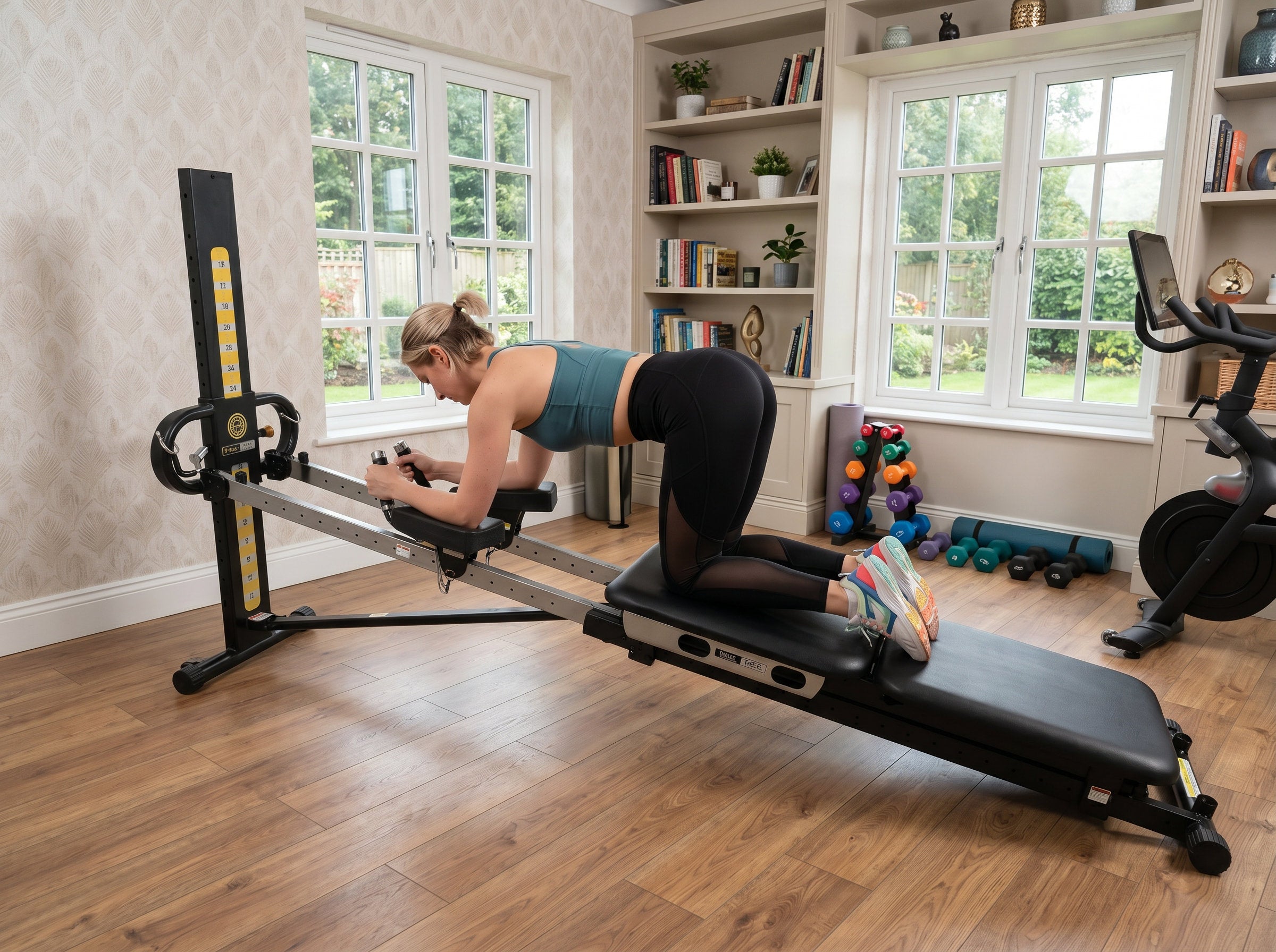 MOMO PRO Ab Crunch Attachment – Rail-Mounted Core Trainer Compatible with Total Gym FIT, XL, XLS & GR8FLEX