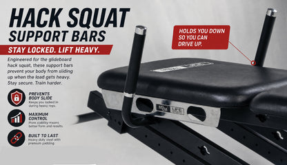 MOMO PRO & MOMO Core Glideboard Support Bars – Sliding Stability Handles for Enhanced Control & High-Resistance Training