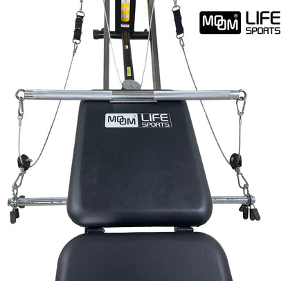 MOMO PRO Chest Press Kit – Cable Extension System with Weight Bar, Pulley Set & Aluminum Press Bar (Patent Pending)