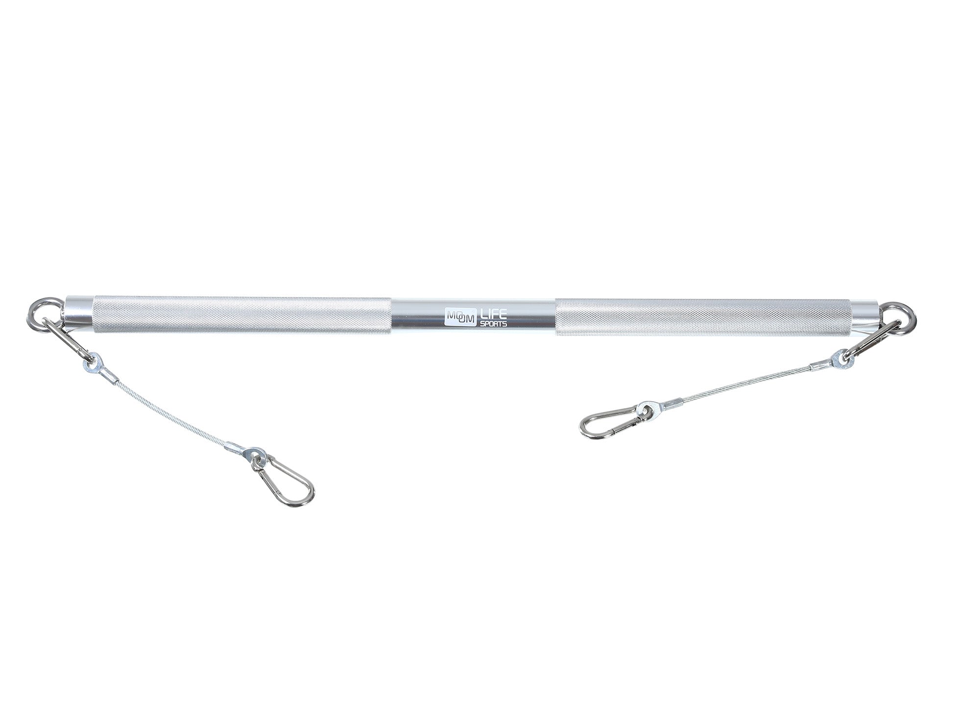 MOMO PRO Aluminum Alloy Straight Pull Bar Attachment – 33" Cable Machine Bar with Knurled Grip Handles for Home Gym Strength Training