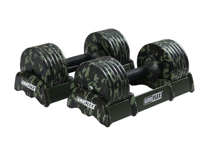 GR8FLEX 1 Second Adjustable Dumbbells (Pair) 55 lb each
