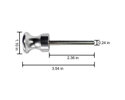 MOMO PRO Magnetic Accessory Mounting Pins – 6mm x 60mm Rail Locking Pins for Gym Attachments (Pair)