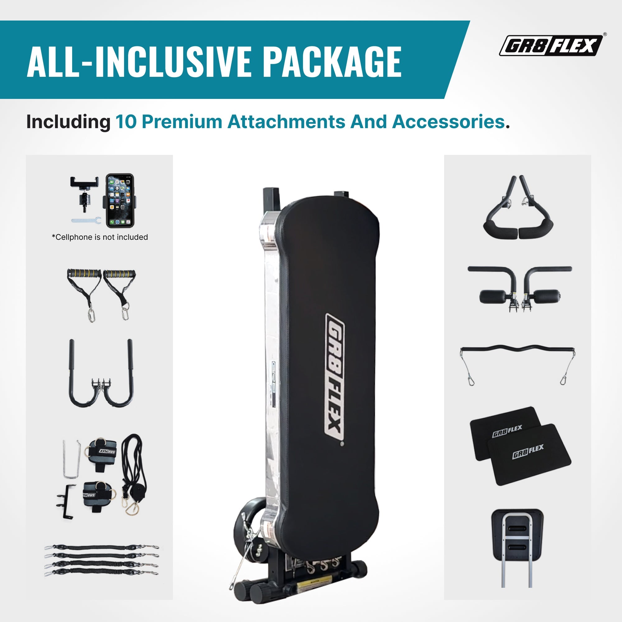 GR8FLEX Total Performance Gym - Carbon Fibre Black