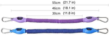 Heavier Resistance Bands: Set of 4 Resistance Bands with Clasps Included - Total 90lbs
